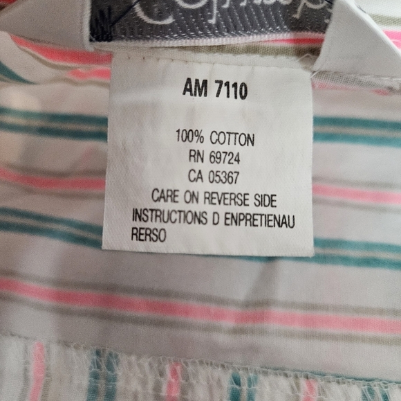 Vintage 80s Columbia Neon Striped Radical Sleeve Button Front Shirt Large J65 - Picture 8 of 13